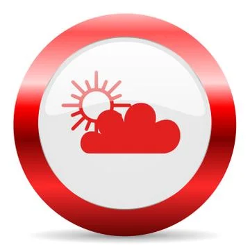 Cloud glossy web icon Stock Illustration