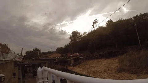 Cloud Goes Night Timelapse Stock Footage 78766976