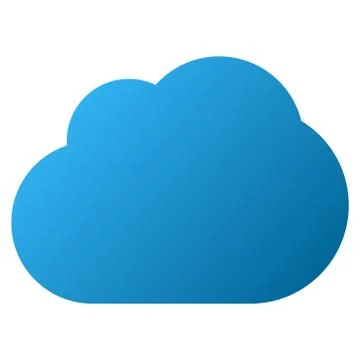 Cloud Gradient Vector Icon イラスト素材