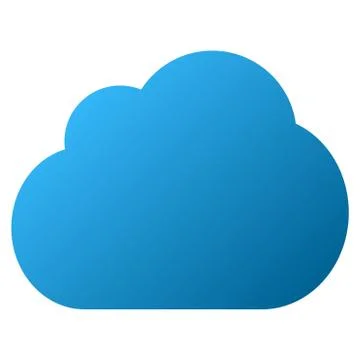 Cloud Gradient Vector Icon イラスト素材