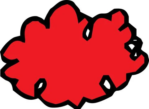 Cloud graffiti drawn by a child イラスト素材