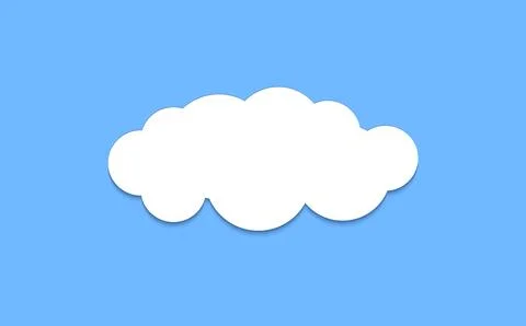 Cloud graphic shapes. Data design element. Vector cloudy bubble set isolated on Stock Illustration