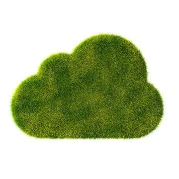 Cloud grass icon 스톡 일러스트