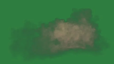 A cloud on green screen and with in the middle animated chromakey background Vídeo Stock 335129822
