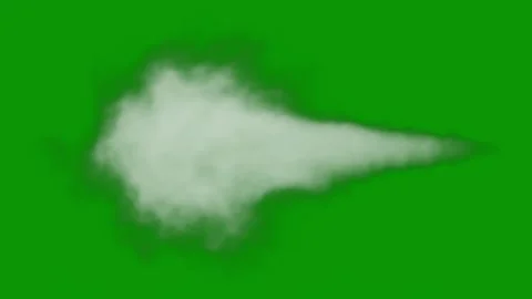 Cloud green screen animated chromakey background figure expression creative Vídeo Stock 314067551