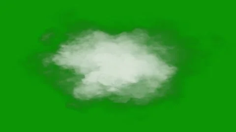 Cloud green screen animated chromakey background cartoonish composition Stock Footage 314067554