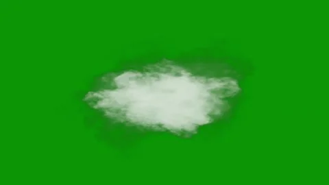Cloud green screen the shape heart animated chromakey background elements Stock Footage 314067558