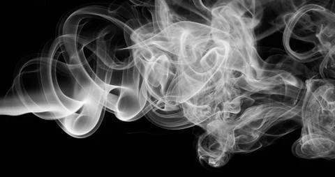 Cloud of grey smoke Stock Photos