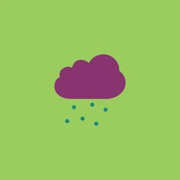 Cloud with hail Stock Illustration