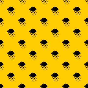Cloud with hail pattern vector Illustrazione stock