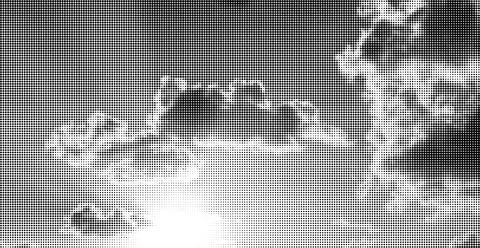 Cloud with halftone dots and retro grain texture. Vector pop art style. Stock Illustration