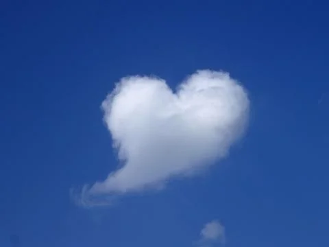 Cloud as heart Stock Photos