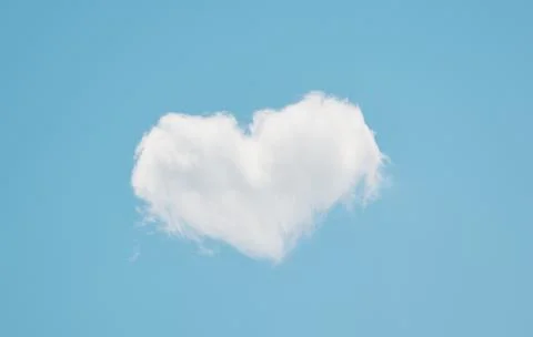 Cloud in heart shape Stock Photos
