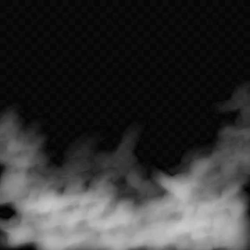 Cloud, heavy thick dust 3d realistic city smog Stock Illustration