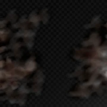 Cloud, heavy thick dust 3d realistic vector background Stock Illustration