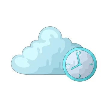 Cloud history illustration Stock Illustration