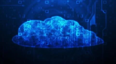Cloud hosting concept Stock Footage 49634596