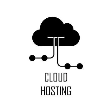 Cloud hosting icon. Element of Web Development for mobile concept and web apps Stock Illustration
