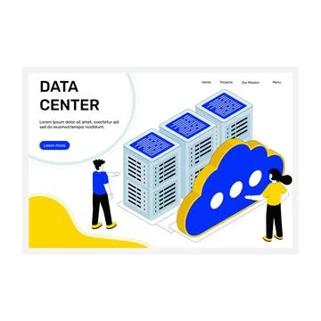 Cloud Hosting Stock Illustration