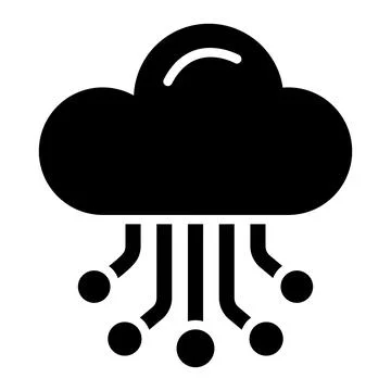 Cloud Hosting Vector Icon Design Illustration Illustrazione stock