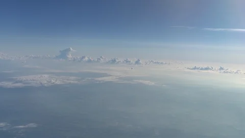 Cloud Hyperlapse from Aircraft over Bulgaria Video stock 91366246