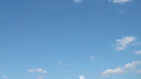 Cloud i love you fly on sky Stock Footage 61121446