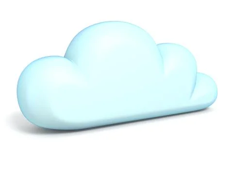 Cloud icon 3D 스톡 일러스트