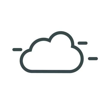 Cloud icon. Air. Gas. Vector. Stock Illustration