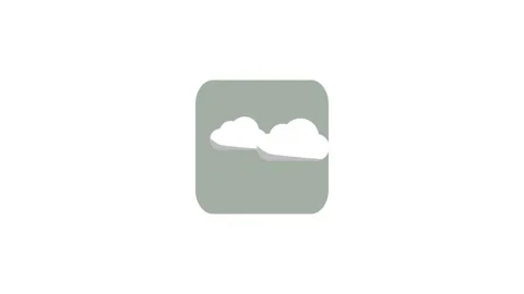 Cloud icon animation for video motion graphics Stock Footage 149934630