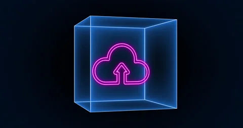 Cloud icon Box 02 Stock Footage 231381199