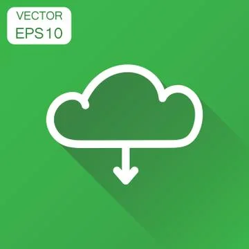 Cloud icon. Business concept Internet download pictogram. Vector illustration Stock Illustration