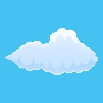 Cloud icon, cartoon style Stock Illustration