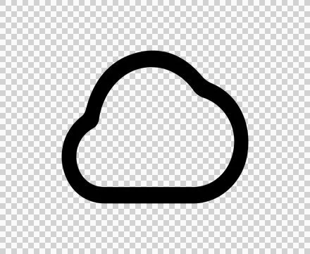 Cloud icon cloud symbol cloud computing data storage online storage Stock Illustration