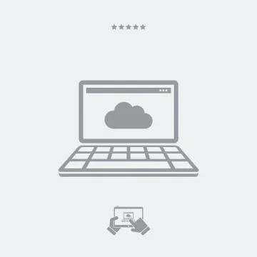 Cloud icon, cloud vector, cloud symbol, cloud design, cloud app, cloud illust Stock Illustration