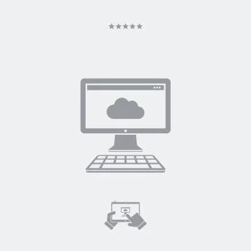Cloud icon, cloud vector, cloud symbol, cloud design, cloud app, cloud illust Stock Illustration