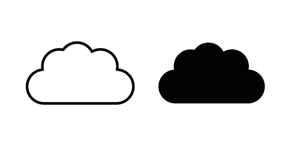 Cloud icon concept. best for web design 스톡 일러스트