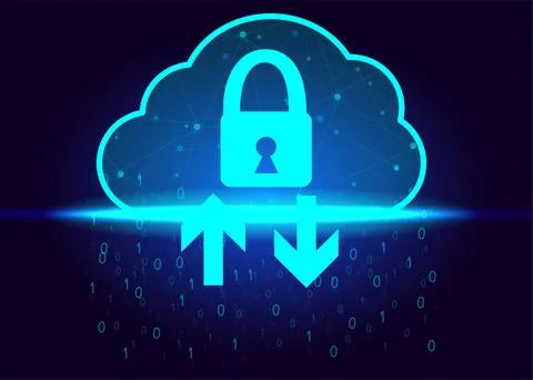 Cloud icon concept of big data access, global network connection, data search 스톡 일러스트