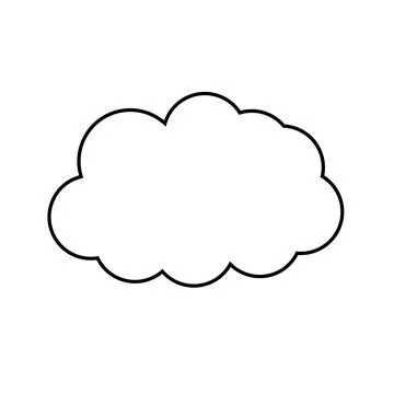 Cloud icon. Decoration cloud icon. Vector. Stockillustratie