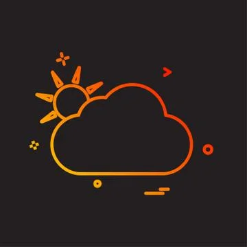 Cloud icon design vector Stock Illustration