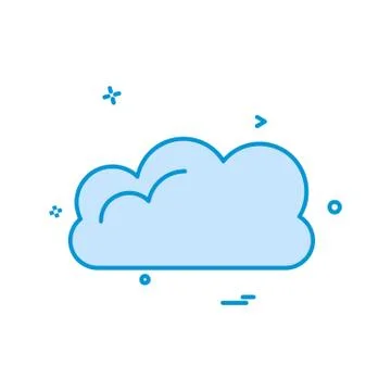 Cloud icon design vector Stock Illustration