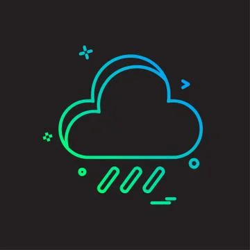 Cloud icon design vector Stock Illustration