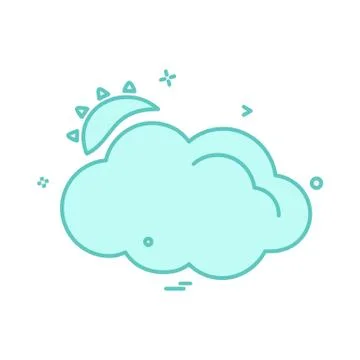 Cloud icon design vector Stock Illustration
