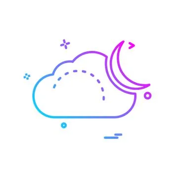Cloud icon design vector Stock Illustration