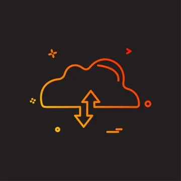 Cloud icon design vector Stock Illustration