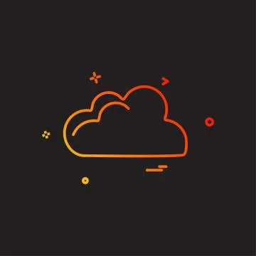 Cloud icon design vector Stock Illustration