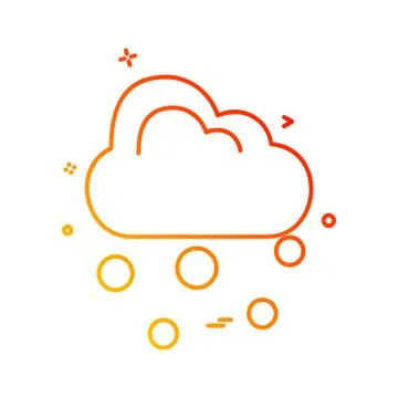 Cloud icon design vector 스톡 일러스트