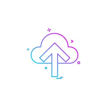 Cloud icon design vector Illustrazione stock