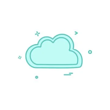 Cloud icon design vector Stockillustratie