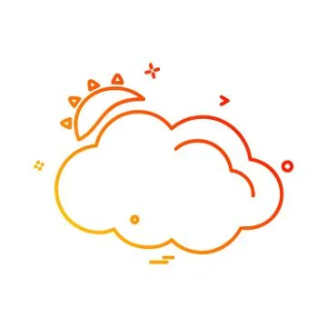 Cloud icon design vector Stock Illustration