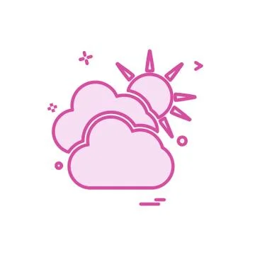 Cloud icon design vector 스톡 일러스트